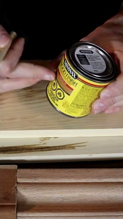 How To Use Stain On Wood #Shorts