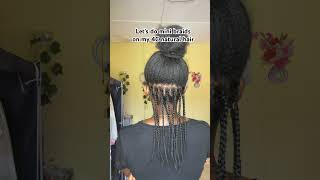 MINI BRAIDS ON MY 4C NATURAL HAIR #haircare #hair #rosemary #clovewater #naturalhair