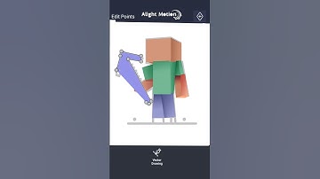 Drawing Minecraft character | Alight motion vector drawing #shorts