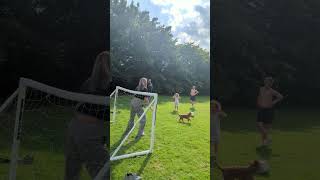 Kid Accidentally Kicks Soccer Ball Into Womans Face - 1508056