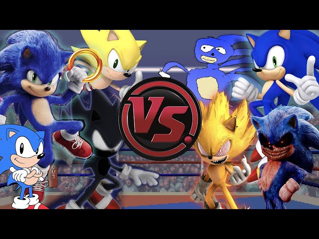 Download Dark Super Sonic V.S. Sonic.EXE - The Race [Animation] ソニック v.  ソニック mp3 free and mp4
