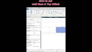 Set Wall Base &amp; Top Offset in Revit | Precise Wall Control 🚀 #shorts #ytshorts #Revit