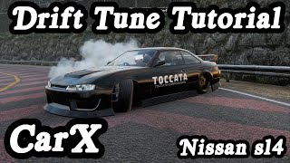 CarX Drifting Online How To Make A Drift Tune Tutorial Fujin Sx S14 | CarX Drift Racing Xbox Pc Ps4 by Mesa Minis 2,562 views 3 years ago 3 minutes, 7 seconds