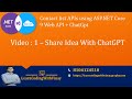 Video1 - Sharing Project Idea with ChatGPT | Vibe Coding ASP.NET Core Web API