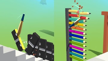 Slice It All Very Satisfying and Relaxing ASMR game Level 303 - 307