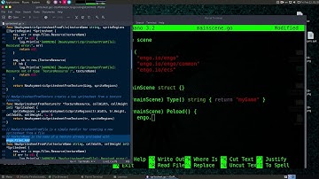 How to Create Entities and Scenes file Structure with Golang