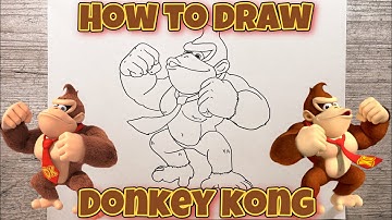 HOW TO DRAW DONKEY KONG | DONKEY KONG | Step-by-Step Tutorial | FOR KIDS