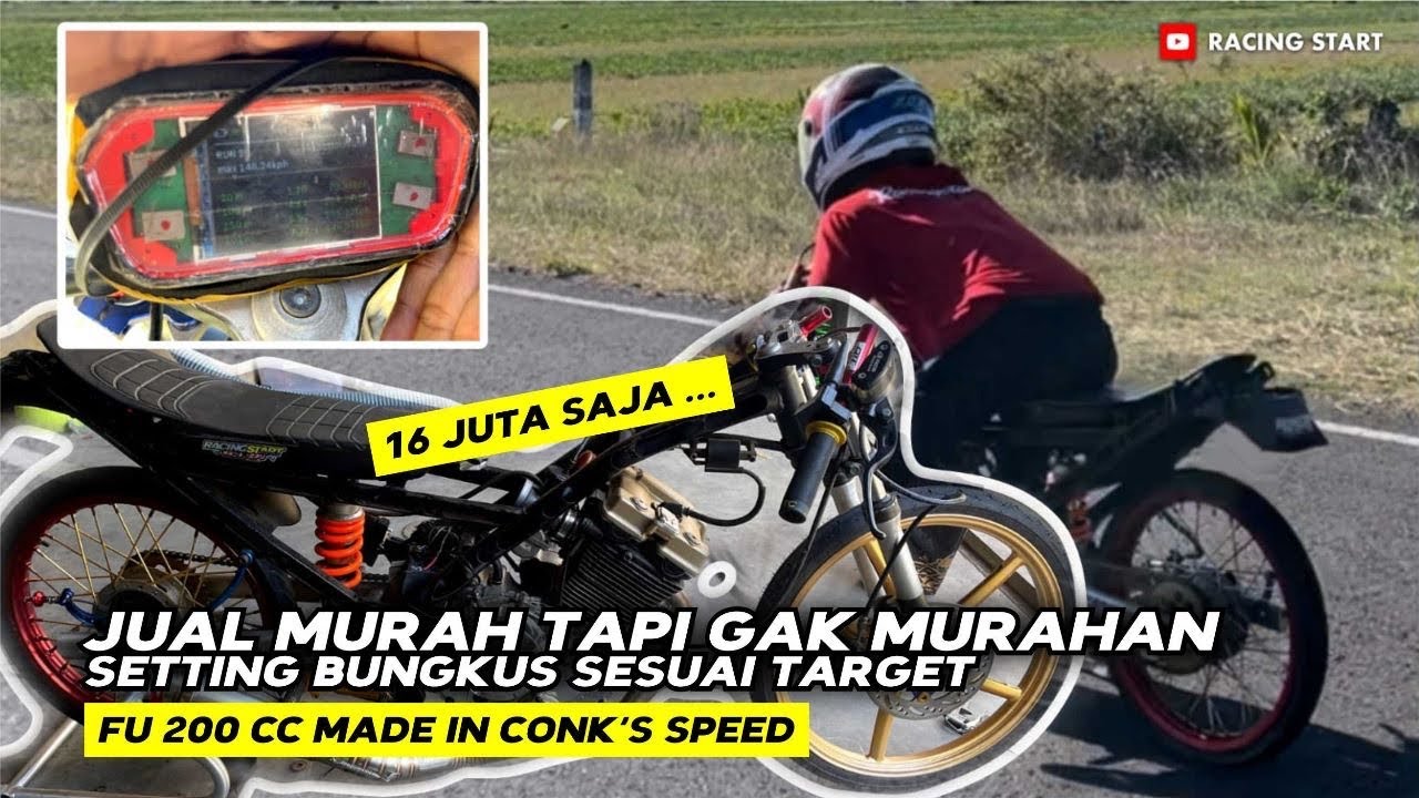 SETTING TERAKHIR SEBELUM DIKIRIM KE TUAN BARU‼️ FU 200cc Rangka STD CONK’S SPEED‼️