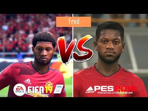FIFA 19 vs PES 2019 | Manchester United Players Faces Comparison | Fujimarupes