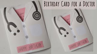 Greeting card for a doctor🩺 | Birthday card for a doctor 💕💉#birthdaycard #doctor #stepbystep