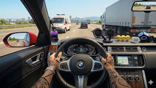 BMW M5 Competition dlc 🚦in Truck simulator 🚛Ultimate 🚚 gameplay 🎮 screenshot 5