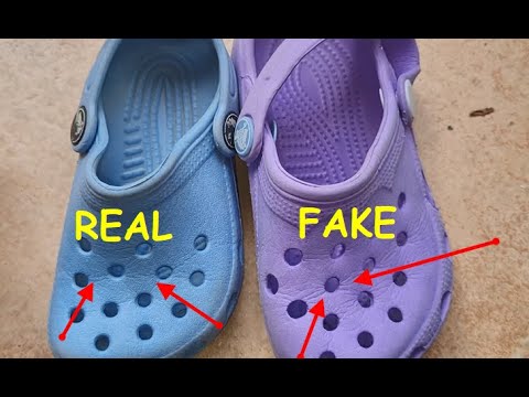 Real vs fake crocs. How to spot fake crocs clogs - YouTube