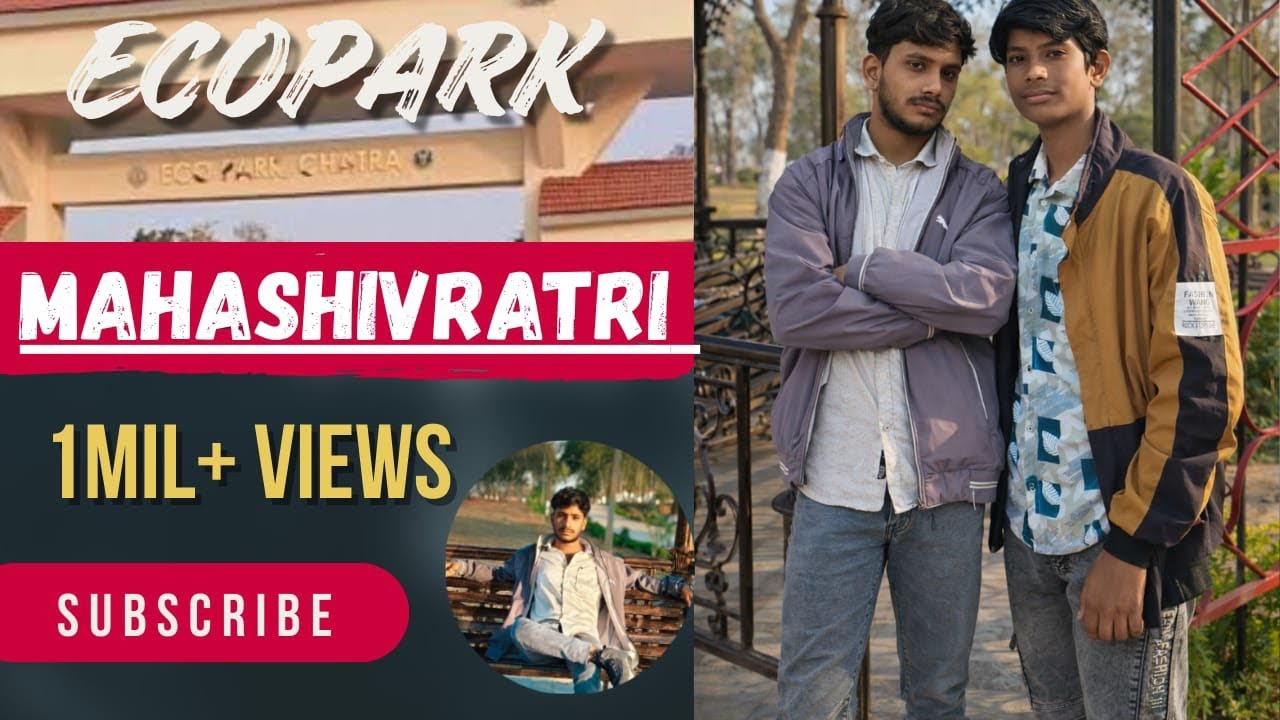 Hamlog ne mahashivratri ke din phele mandir jade puja kiye fir eco park gumne gaye