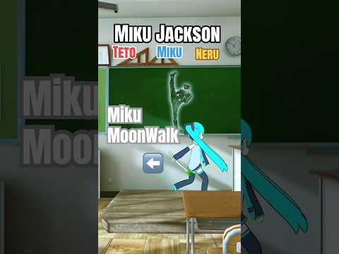 Miku Michael Jackson (Teto & Neru 👀) #hatsunemiku #kasaneteto #akitraneru #vrchat #fortnite #fyp