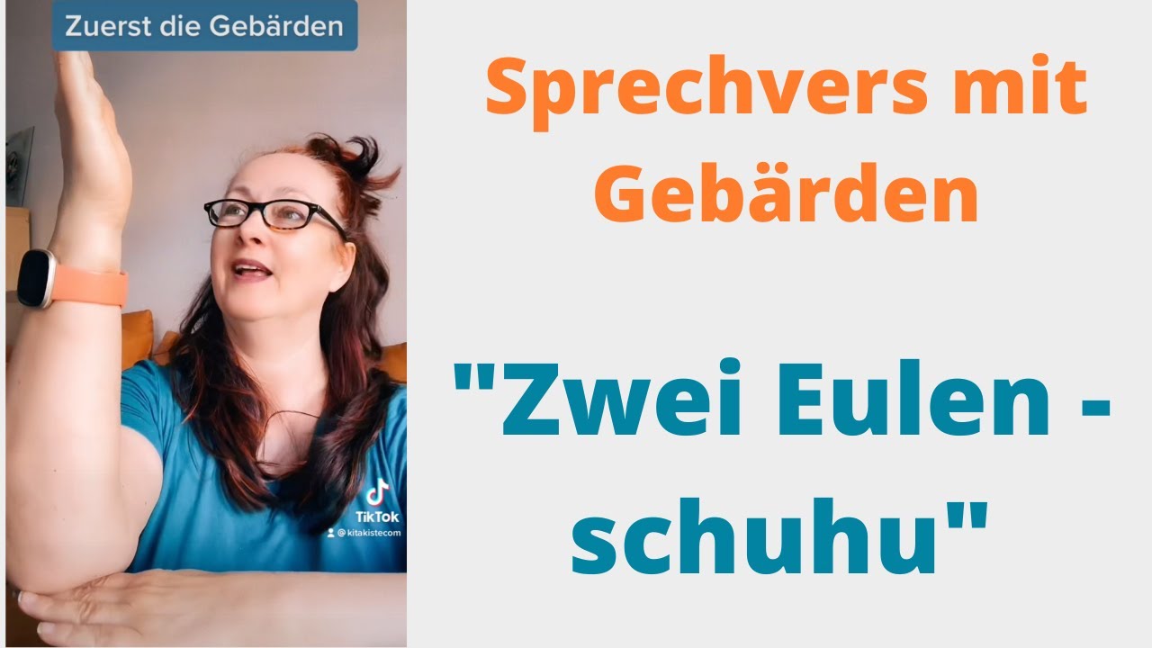 "ZWEI EULEN - SCHUHU" Sprechvers mit Gebärden