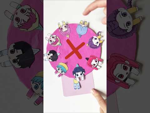 💜 Paper Diy 💜 Kpop demon monhurters ❤️ Paper Doll blind bag 🩷 blind 🩷 ASMR ⭐ #blindbag #kpopedit #fy