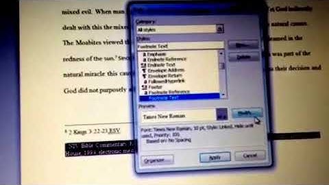 Fixing Footnotes in Word