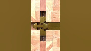 Clever Sliding Wooden Latch! #shorts #woodworking #cleverwoodenlatch