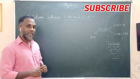 Relations between LCM and GCD| Class 10 Mathematics| CBSE |Tamil