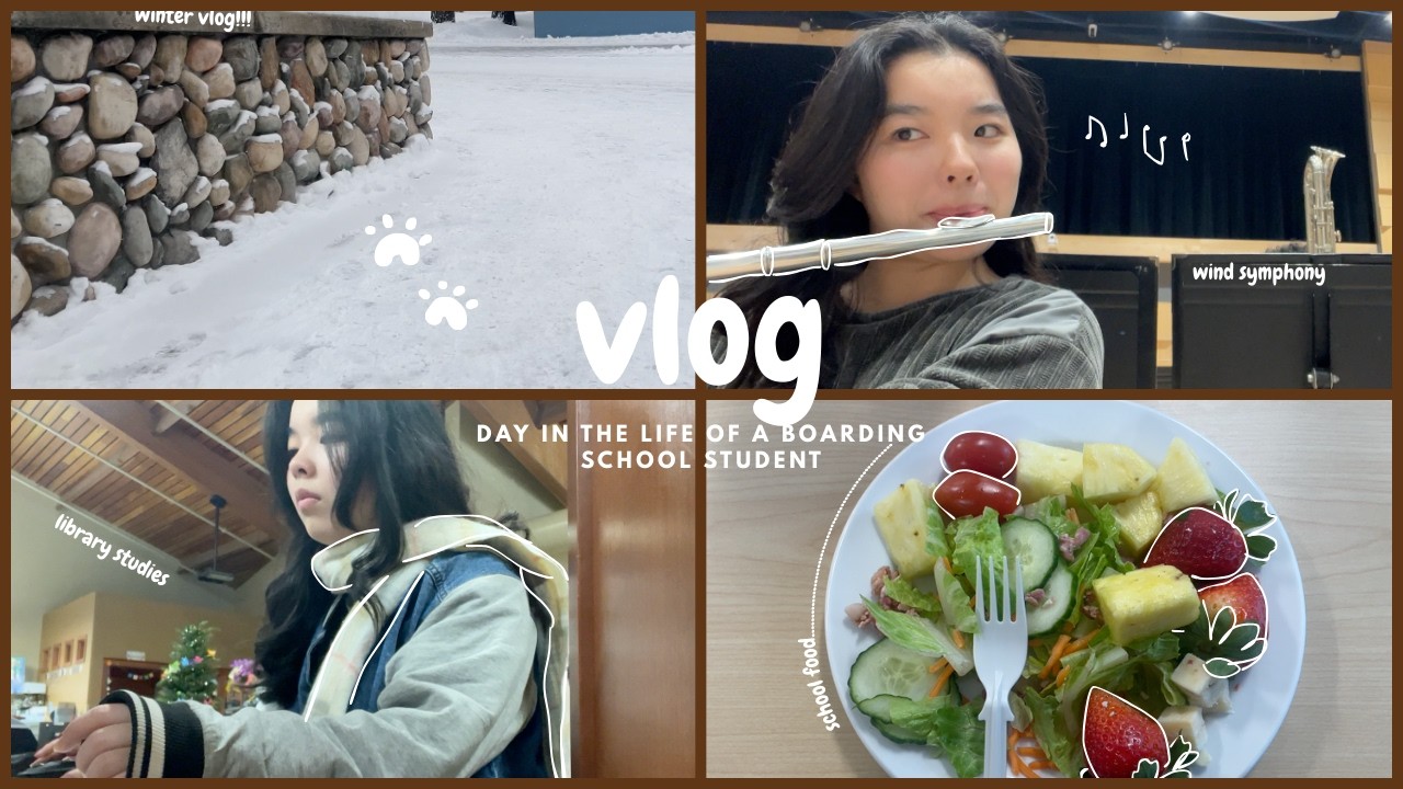 [daily vlog] 🏫🛏️🪈 day in the life of a boarding school student