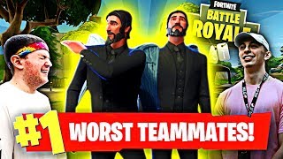 How To Be The Worst Teammates In Fortnite Ft. Nudah Fortnite Battle Royale Funny Moments