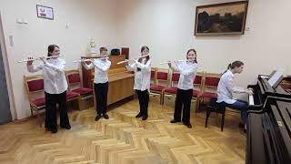 Ансамбль флейтистов "Калейдоскоп": Гуисасола, Сельский танец "Гуахира"; "Белорусская мозаика"