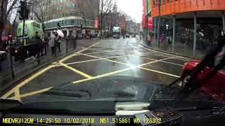 Pedestrian idiot 7/2/18 - Very close call