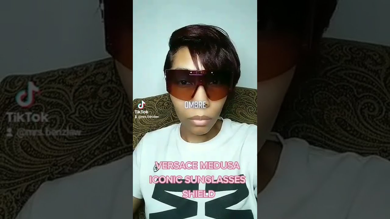 Versace Medusa Shield Sunglasses Review in Fuchsia Pink 