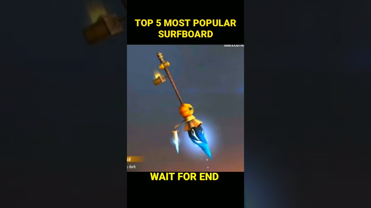TOP 5 SURFBOARD IN FREE FIRE | SURFBOARD SKINS IN FREE FIRE |BEST SURFBOARD  IN FREE FIRE