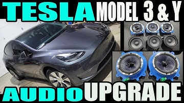 TESLA MODEL 3 / Y - HOW TO INSTALL AUDIO UPGRADE NEW SPEAKERS AND SUBWOOFER