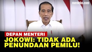 Presiden Jokowi Tegaskan Pemilu Digelar 14 Februari 2024, Tak Ada Penundaan