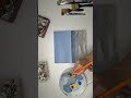 The process of painting a picture with acrylics, Mediterranean