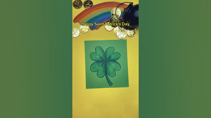 Drawing hack for the perfect shamrock or lucky 4 leaf clover for St Patrick’s Day