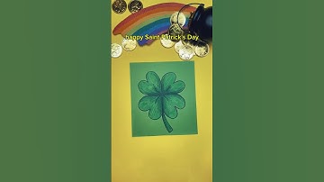 Drawing hack for the perfect shamrock or lucky 4 leaf clover for St Patrick’s Day