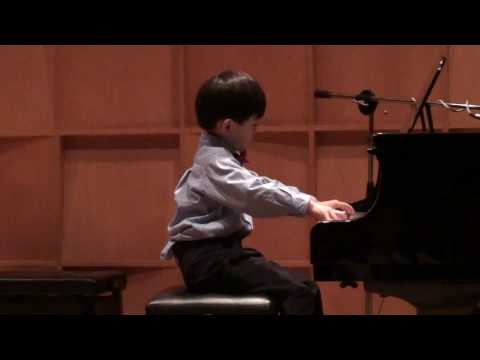 7 Year Old Chris Plays A Little Song by Kabalevsky...