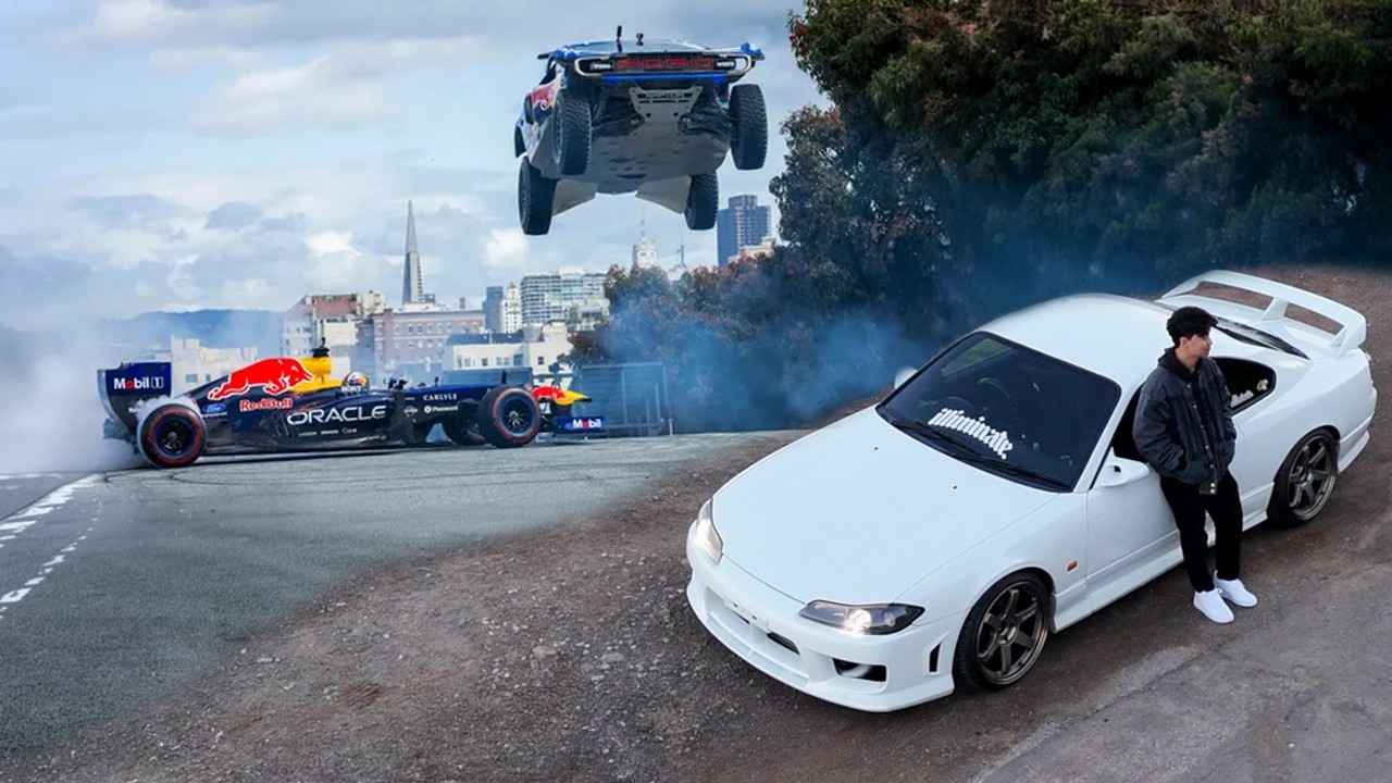 Pulled Up to the Red Bull Showrun in My SLAMMED S15 Silvia!