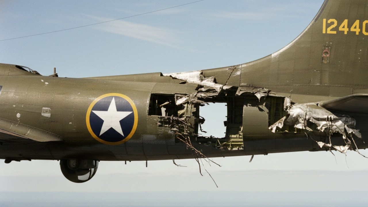 The Flying Fortress that Was Taped Together