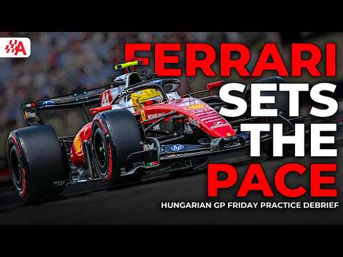 Video Ferrari vs Mercedes battle begins in Hungary | F1 Hungary Practice Debrief
