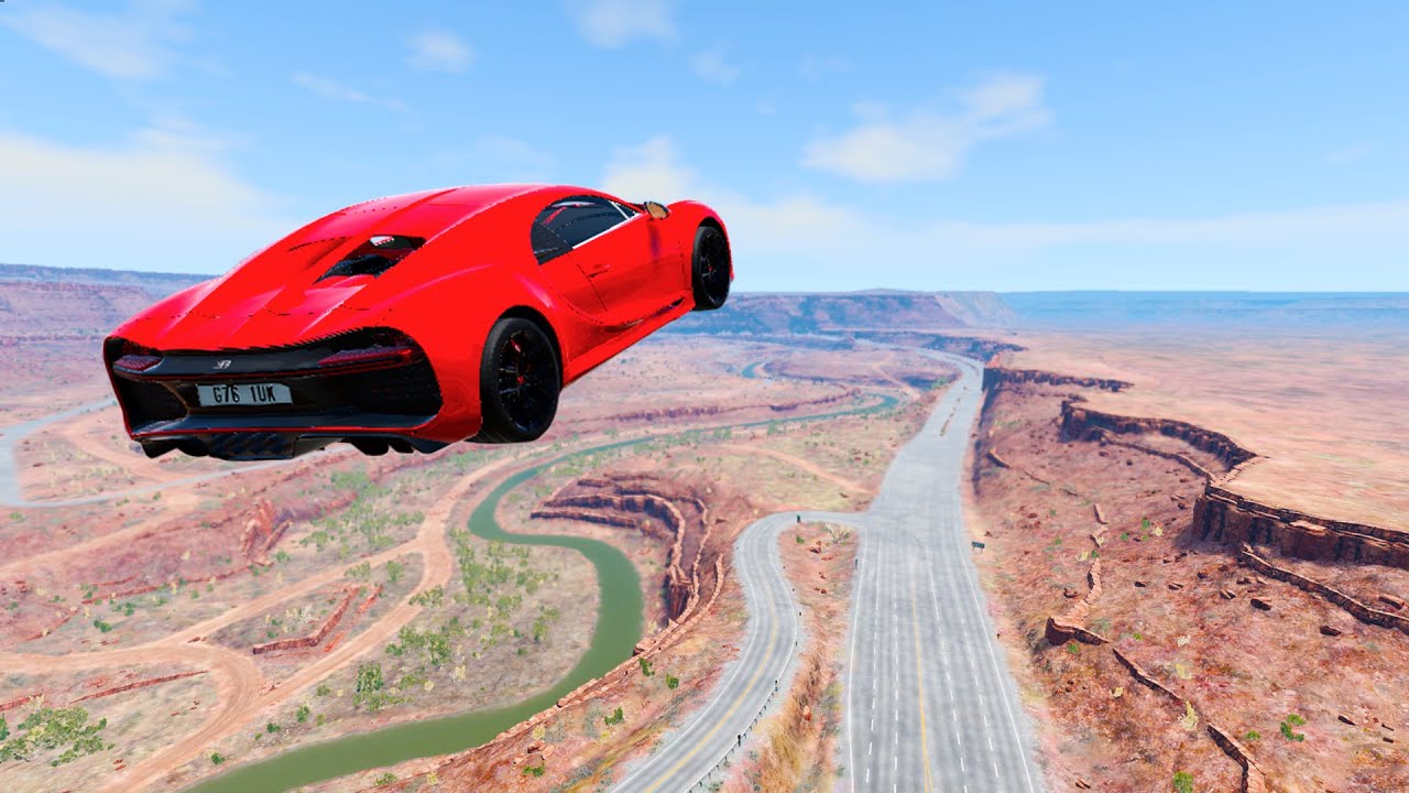 Epic Car Jumps Compilation BeamNG.drive YouTube