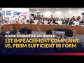 House Comm. on Justice votes that the 1st impeachment complaint vs. PBBM... | GMA Integrated News