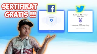 Cara Mendapat Sertifikat Gratis Dari Internet -Facebook Dan Twitter-