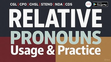 Relative Pronouns Class-1 TARGET 2025 Batch || CGL, CPO, NDA, CDS, CAPF, CHSL, STENO || Ankul Sir