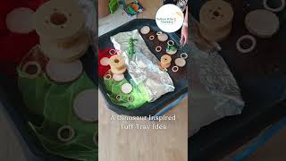 Dinosaur Inspired Play Ideas #EarlyYears #TuffTray