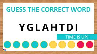 Guess the Correct Word! Unscramble in Record Time! 8 Letters | Agent Quiz