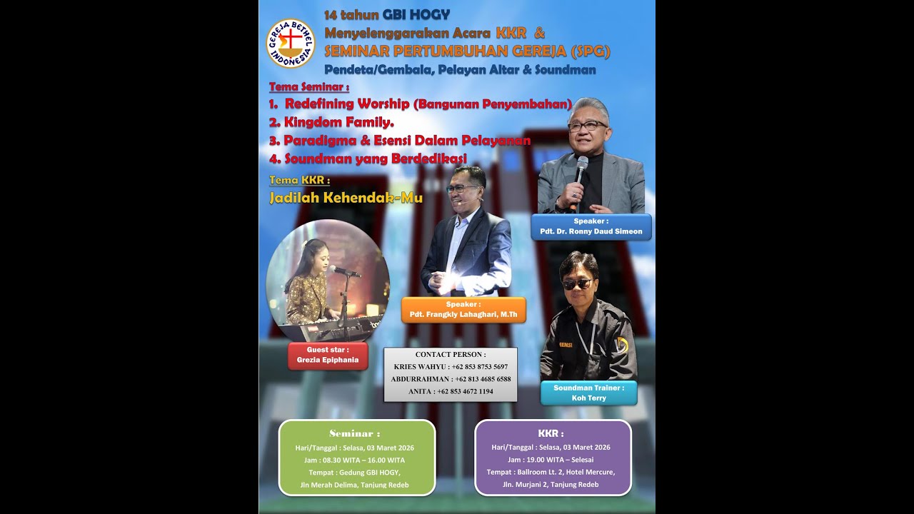 SEMINAR PERTUMBUHSN GEREJA GBI Hogy Berau