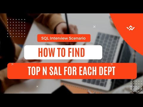 SQL Interview Question - How to find top n salaries in a Each department
