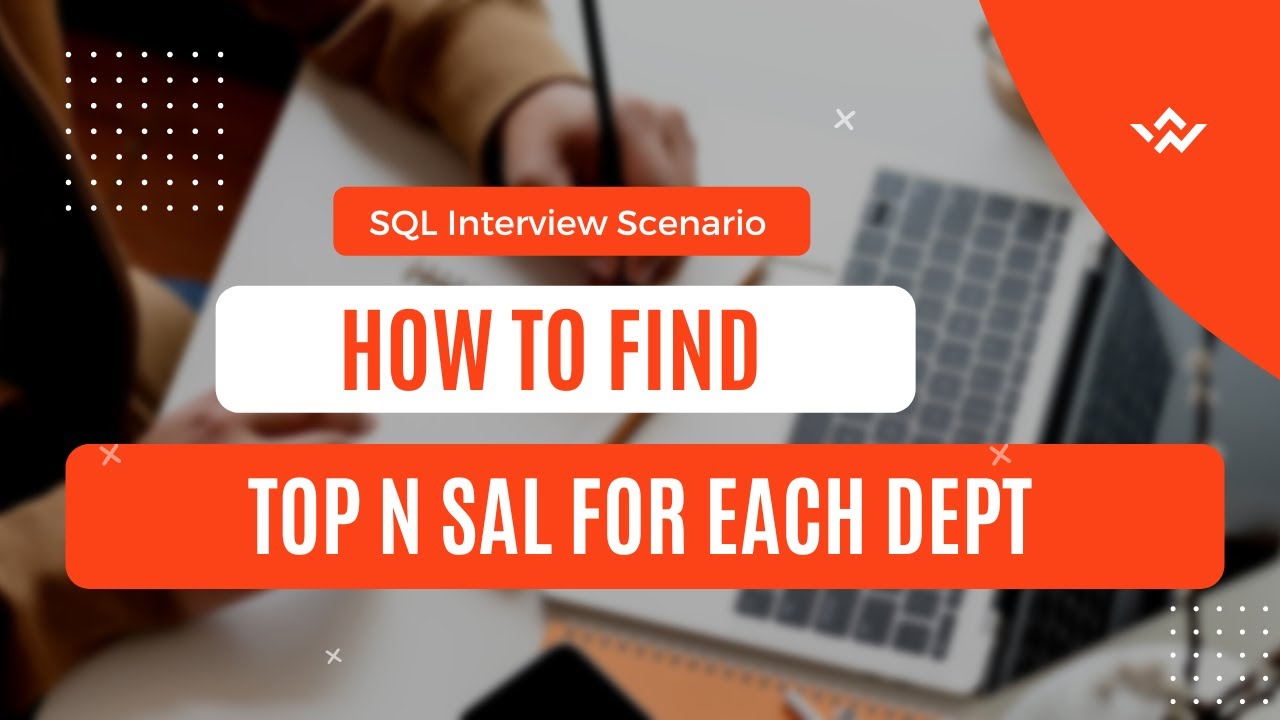 SQL Interview Question - How to find top n salaries in a Each department