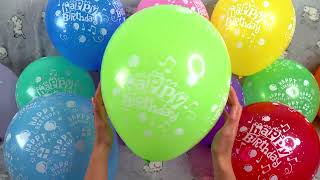 FUN BALLOON POP COMPILATION!!! #satisfying #asmr #popping #balloon #color #fun