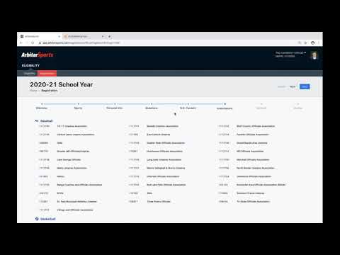 How to Register for MSHSL Officiating in Arbiter Tutorial