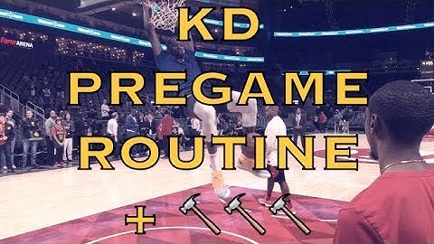 Pregame KD (Kevin Durant) 💦 + dunk to end it + Klay entrance + autographs, pregame Warriors-ATL